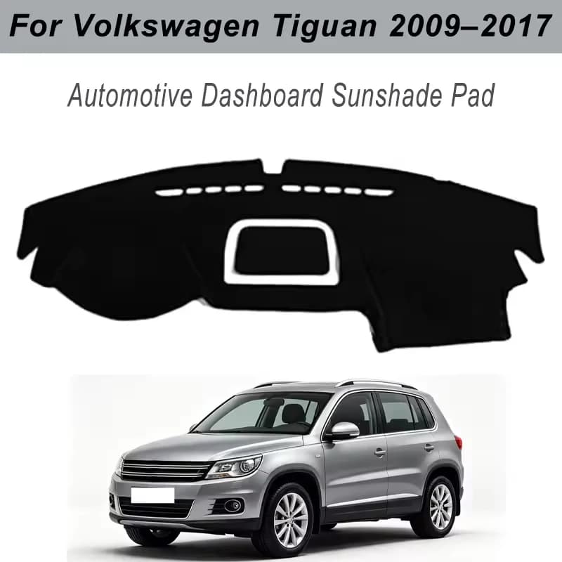 Dashboard Cover Dash Mat For Volkswagen Tiguan 2009-2017 Anti-Glare Non-Slip Sun Shade Interior Protector