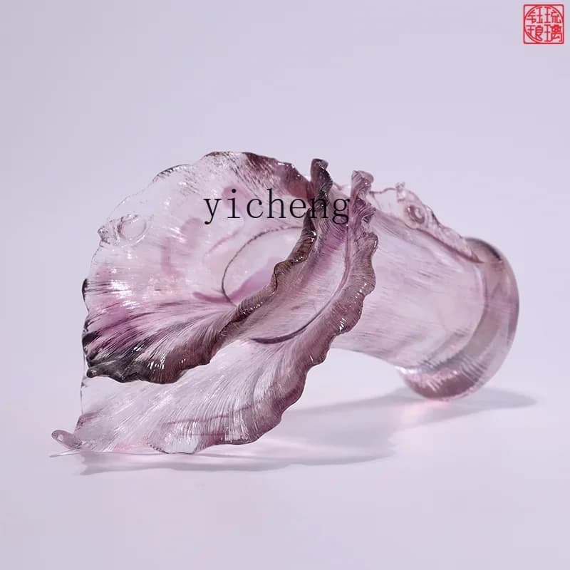 Flower Arrangement Calla Lily Petals Artistic Sense Snail Vase Ornament Coffee Table EntranceX31