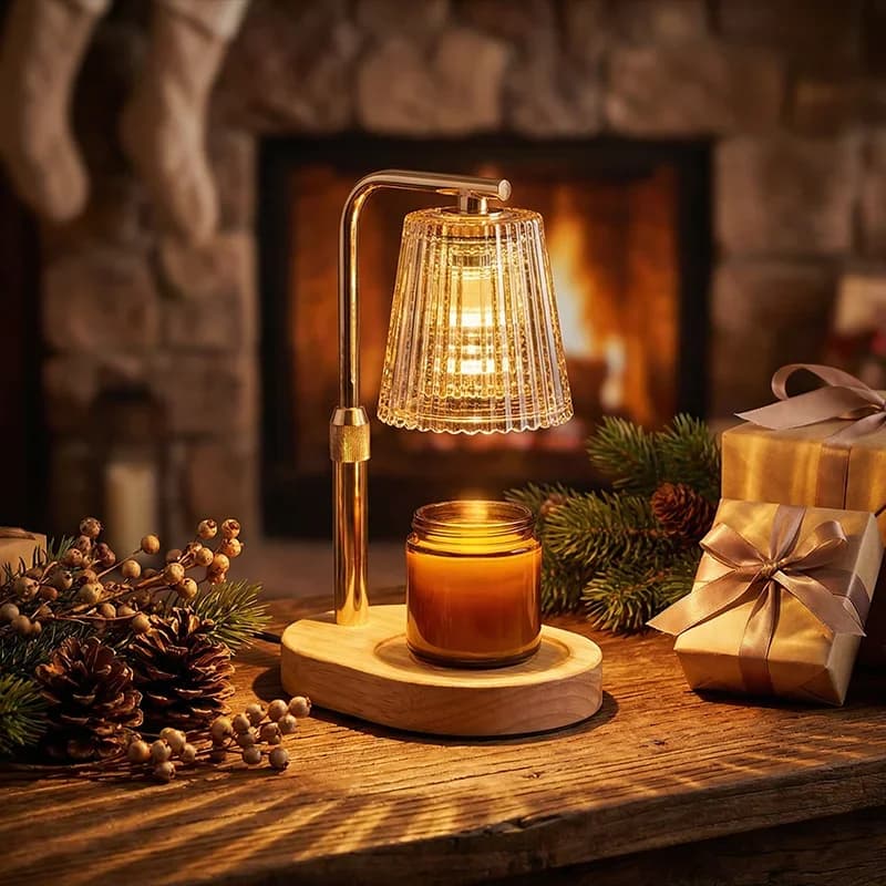 50WCandle Warmer Lamp with Timer Dimmable Candle Lamp Warmer Glass Candle Warmer Adjustable Candle Light Cozy Bedroom Home Decor