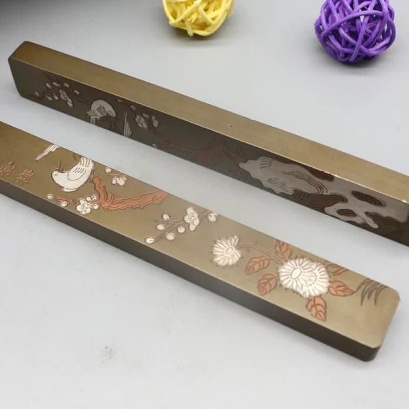 Copper paperweight, stationery supplies, calligraphy and art paper press, solid pair, metal gift, live streaming supply