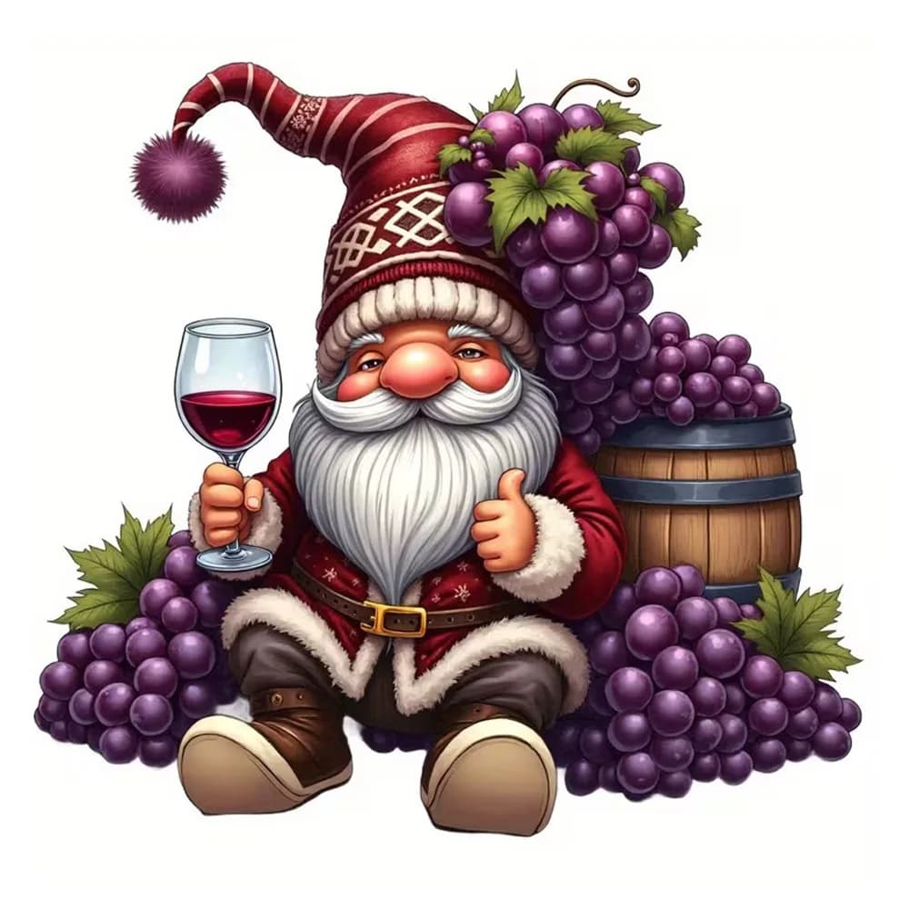 Wine Gnome Stickers, Bedroom Entryway Living Room Porch Home Decoration Wall Stickers, Removable Stickers