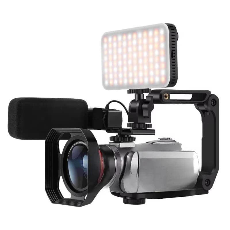 Digital Video Camera, 4K Infrared Night Vision, 64x Zoom Camera, Stereo Microphone Camera, Photography, Digital Video Recorder