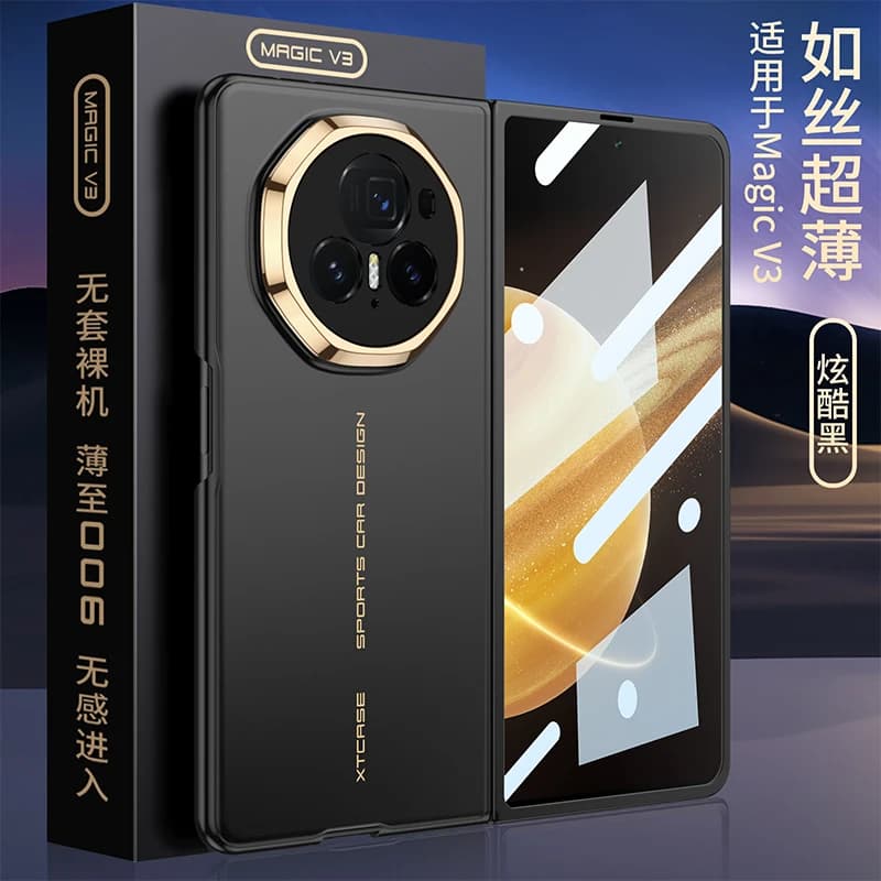 For Honor Magic V3 5G Case Luxury Ultra-thin Skin-Friendly With Screen Glass Shockproof Hard Case Accessories For Honor Magic V3