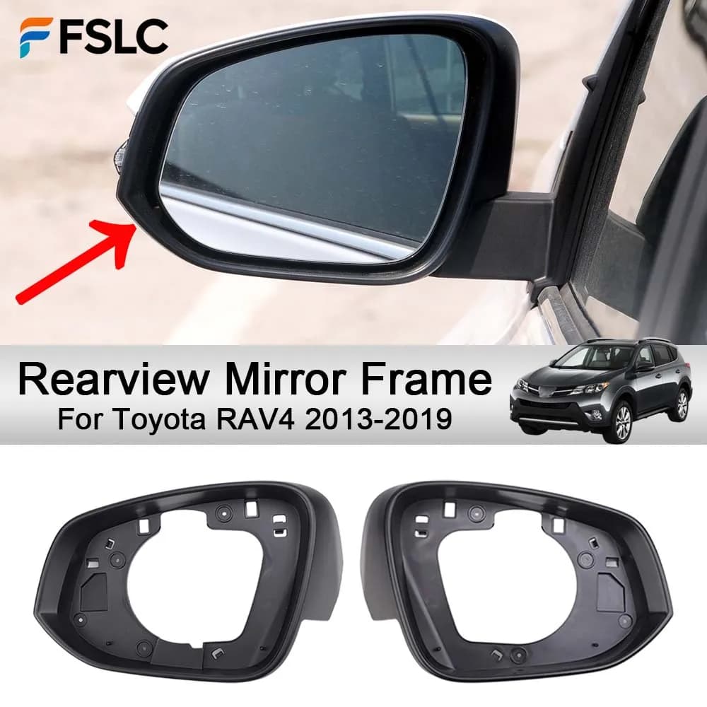 Car Rearview Accessories Rearview Mirror Frame For Toyota RAV4 2013-2019 Cars Accessories Styling Upgrade Modify A Car