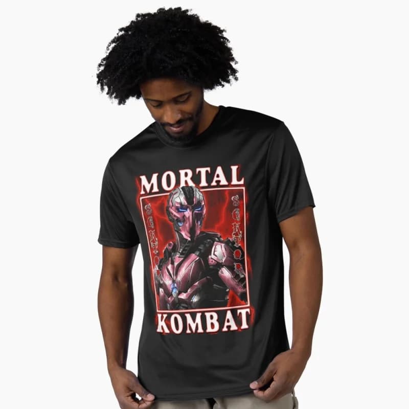 Triborg Sektor MK 90's Mortal Kombat Gift tee for gamer 100% cotton printed Men's Short Sleeve Graphic T-Shirt All size tops