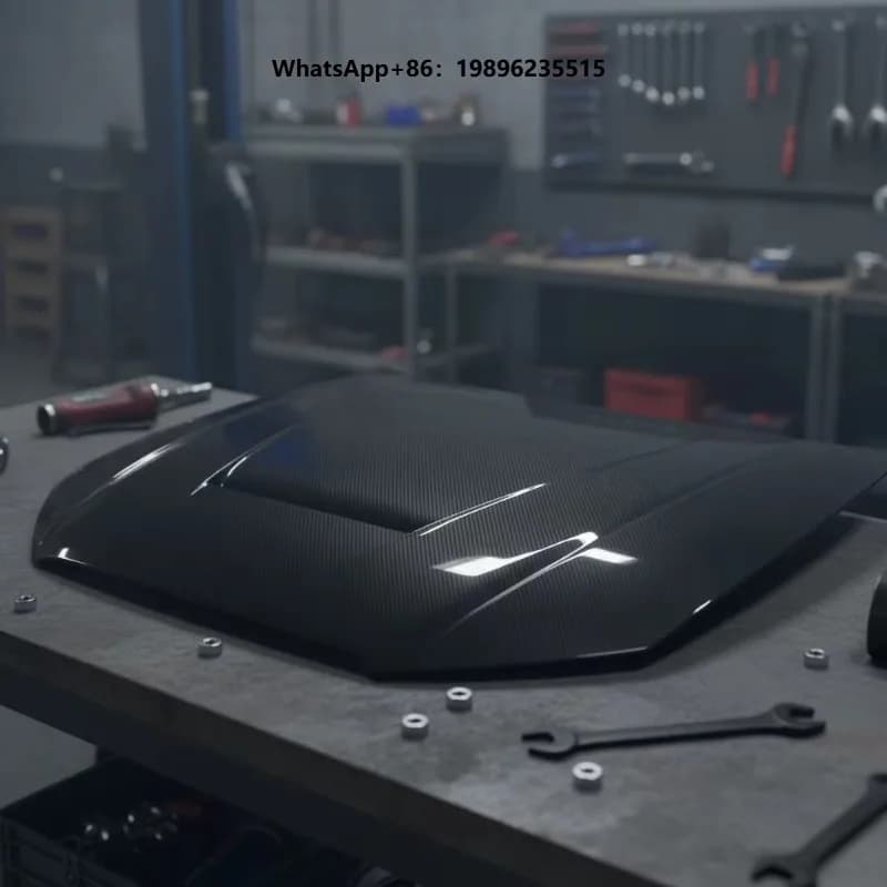 Real Carbon Fiber Engine Hood  Bonnet Replacement High Performance Auto Body Parts