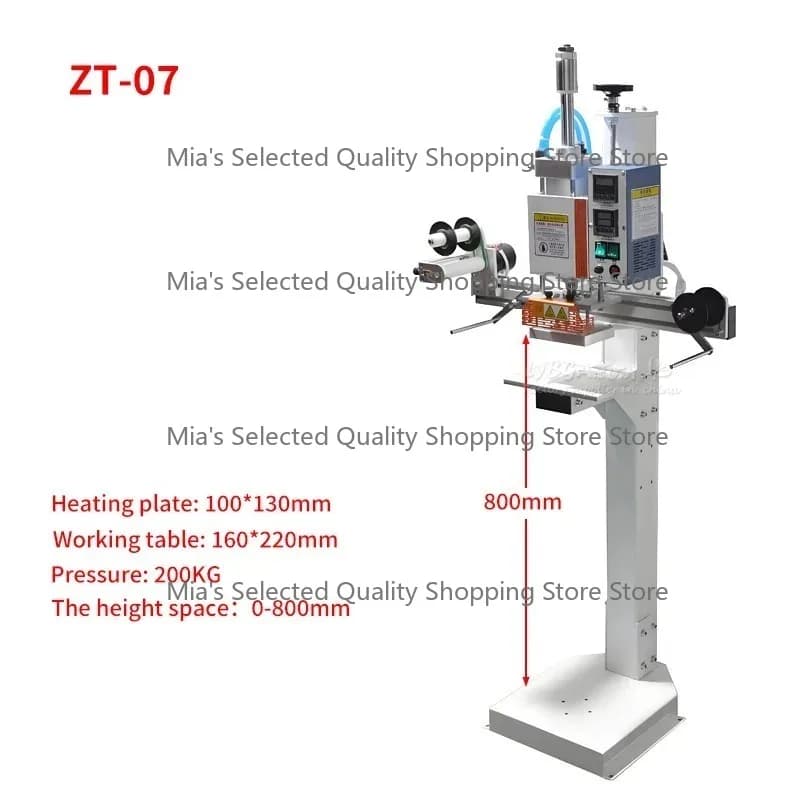 90CM WL-ZT07 Pneumatic Plastic Turnover Crate Hot Stamping Machine WL-ZT08 ZT05 Heat Transfer Press Machine DIY Embosser Printer