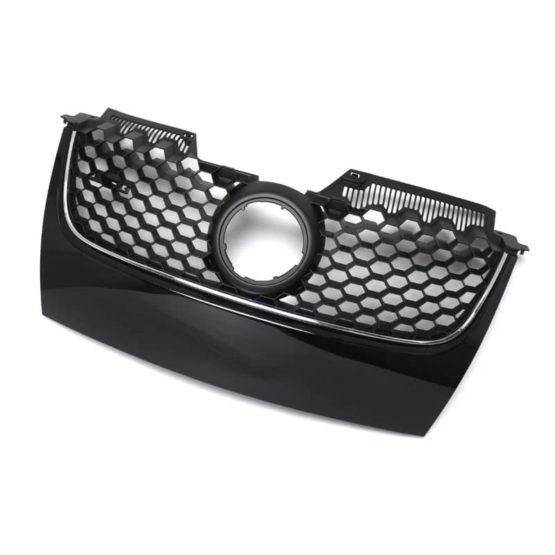 Suitable for 06-09  Jetta MK5 Golf 5GTI electroplated medium mesh grille with hole in the
