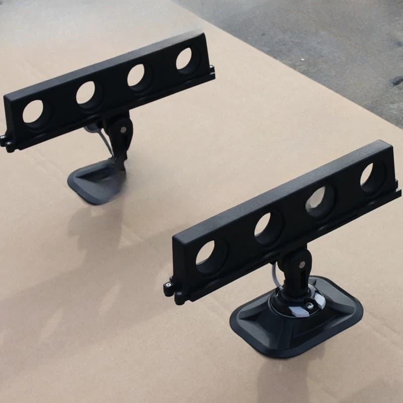Rubber boat special double row universal fishing rod holder fishing boat kayak bracket