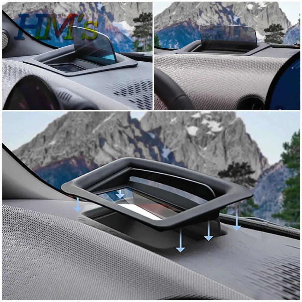 Car Compatible with MINI Cooper F65 F66 F67 Car HUD Head Up Display Frame Screen Protective Cover Accessories