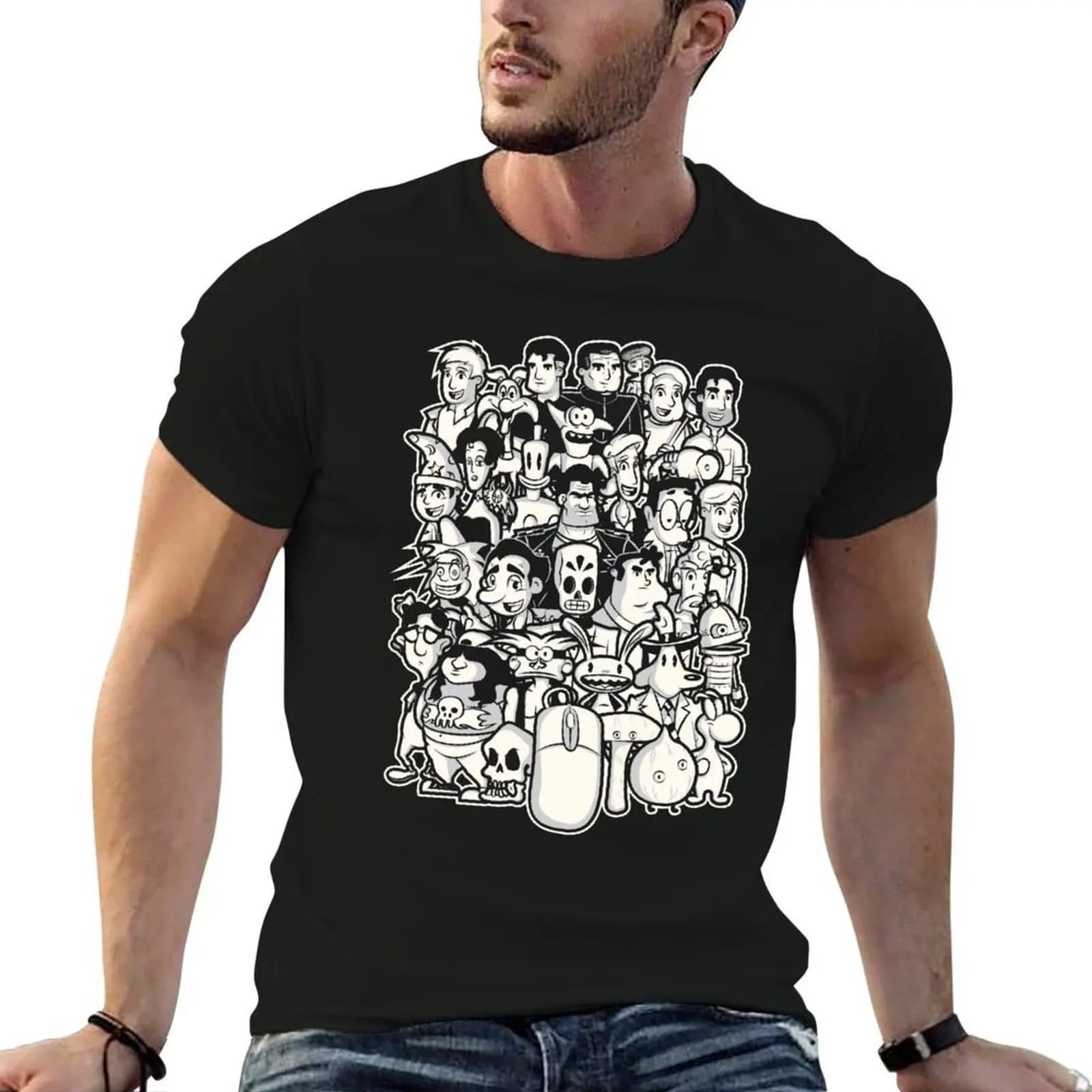 Point and Click T-Shirt summer clothes affliction shirts mens t shirt