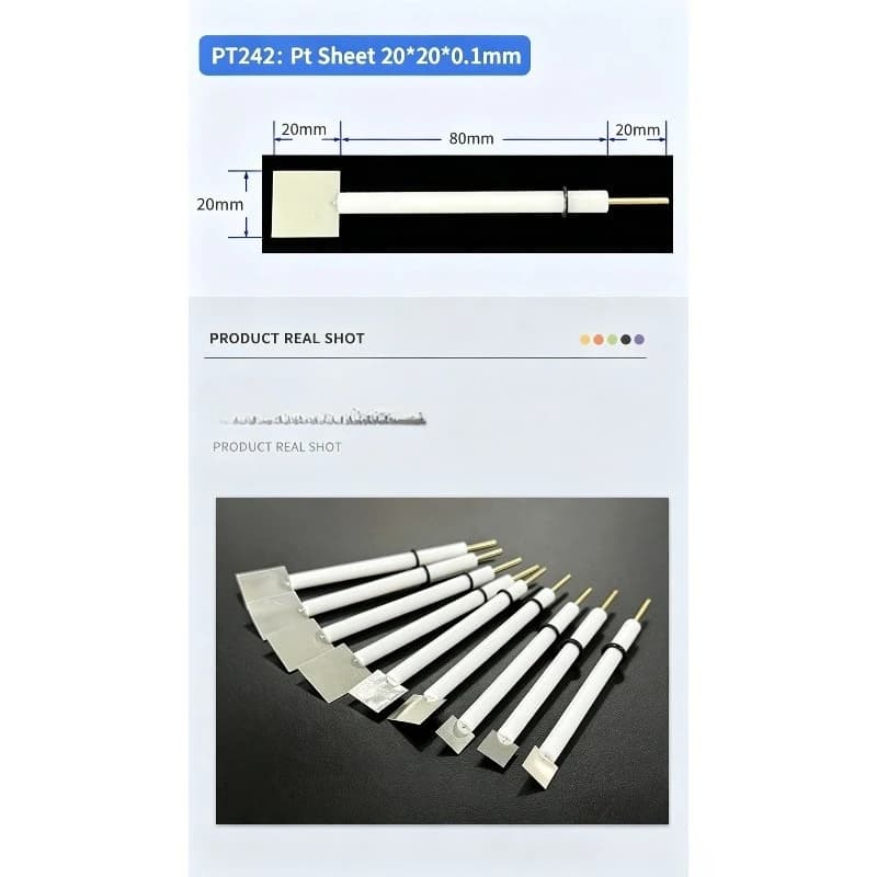Platinum Sheet Platinum Counter Electrode High Purity Sheet Electrode For Laboratory Electrochemical Test Accessory