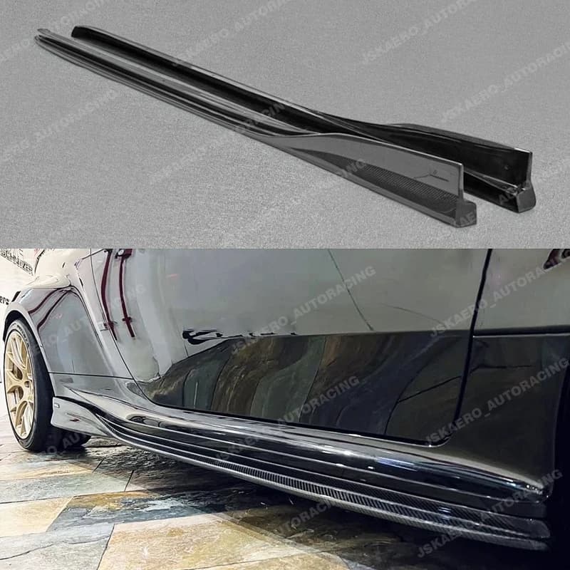 For Toyota GR YARIS GXPA16 Carbon Fiber Side Skirt Extension car Bodykits 2pcs