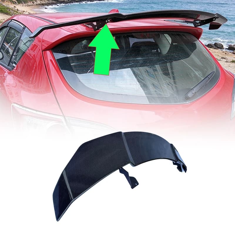 For Mazda 3 Hatchback 2014-2019 Rear Trunk Spoiler Big Wing Car Exterior Body Kit Auto Accessories Modified Styling Parts