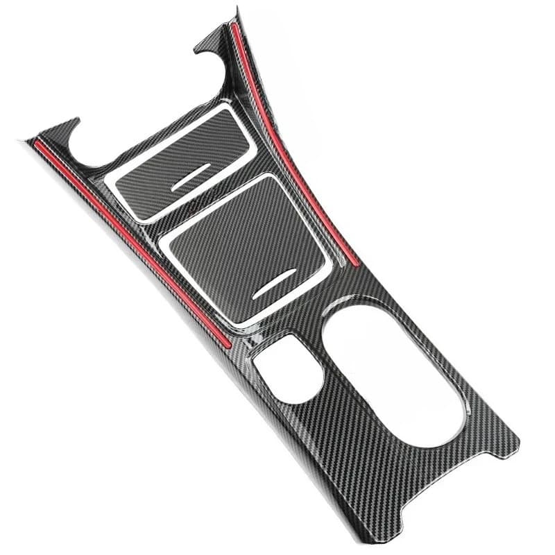 Car Center Console Water Cup Holder Panel Trim For Mercedes GLA CLA A Class W176 2013-2018 LHD ABS Carbon Fiber