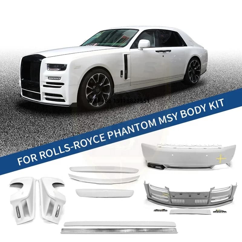 Best Quality Half Carbon Fiber Upgrade to MSY Style Car Body Kit for Rolls Royce Phantom 8th Front Rear Bumper Side Skirt Wing