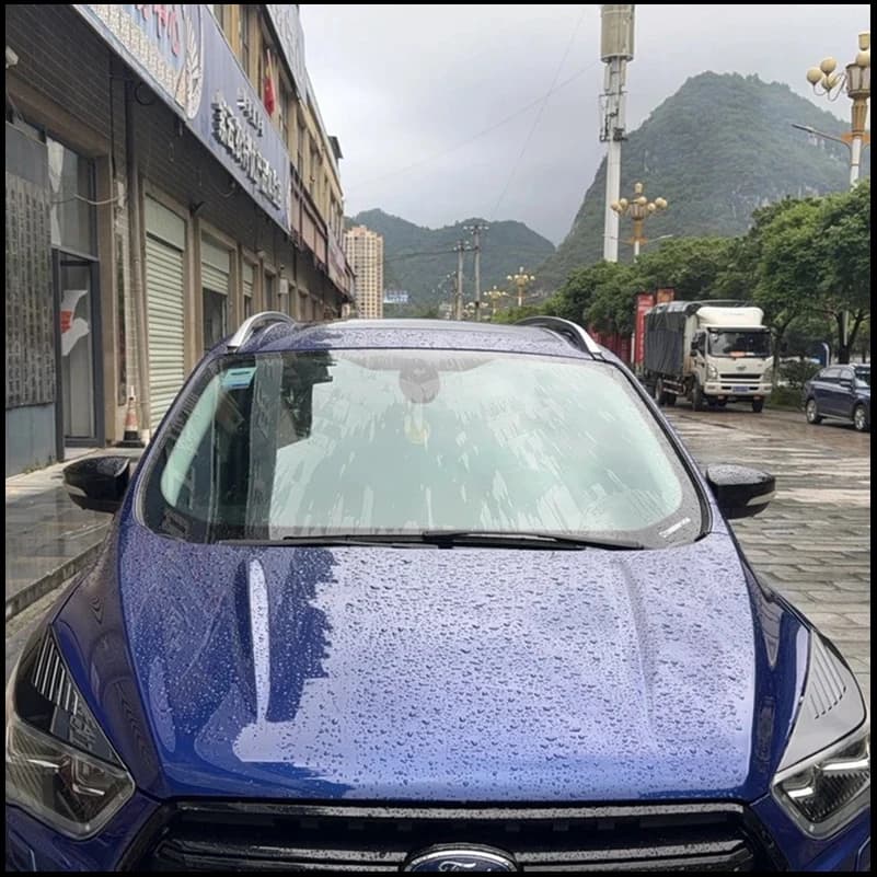 Car styling For Ford Escape 2017-2019 Kuga Vignale Headlight Eyelid Decorative Frame Cover Sticker Trim Auto Parts Accessories