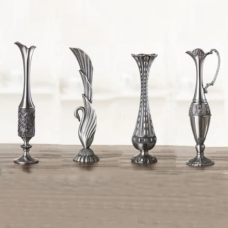 Nordic Metal Vases, Geometric Art Electroplated Ornaments, Ins Flower Arrangement Vases, Housewarming Gifts