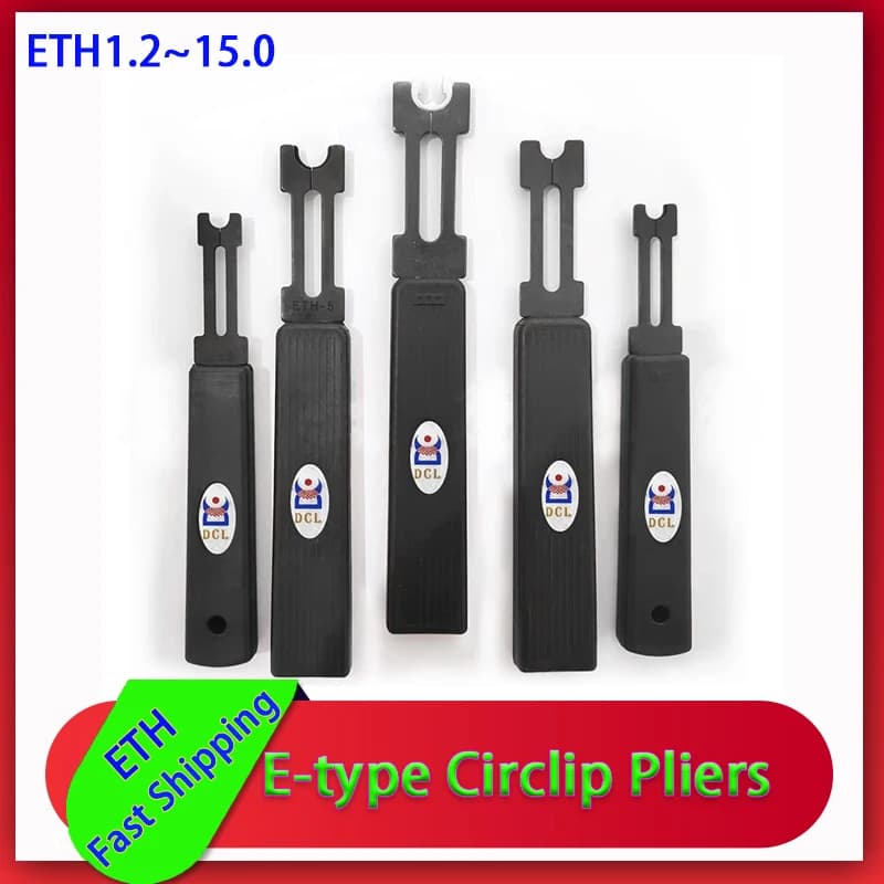 ETH1.2-ETH15.0 To Adapt To The Outer Diameter of 3-30mm E-type Circlip Pliers Push Circlip Pliers Meson Fork 1pcs