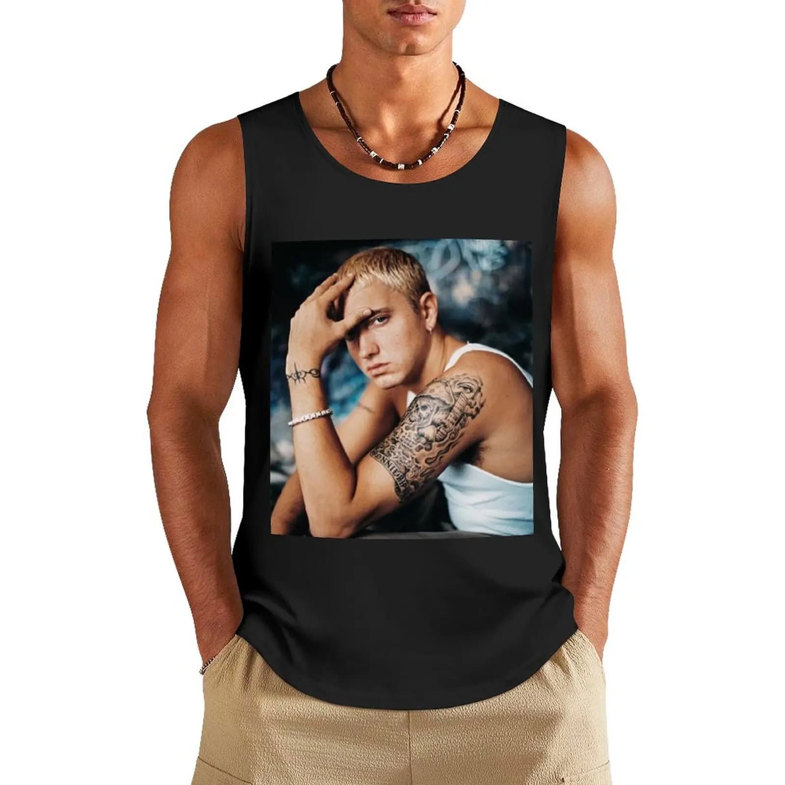 Eminem - Design Tank Top Male vest Short sleeve sexy clothes men