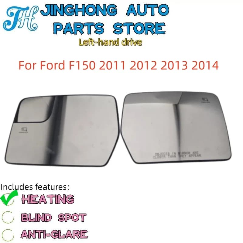 For Ford F150 2011 2012 2013 2014 High Quality Car Rearview Mirror with Heated Automotive Lens OEM L BL3Z 17K707D R 4L3Z17K707AB