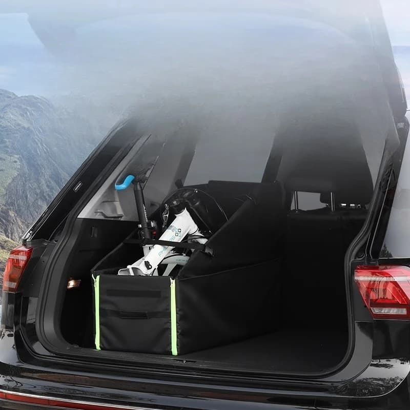 Car trunk folding bicycle storage basket 14 inch to 20 inch parking space loading box loading storage bag