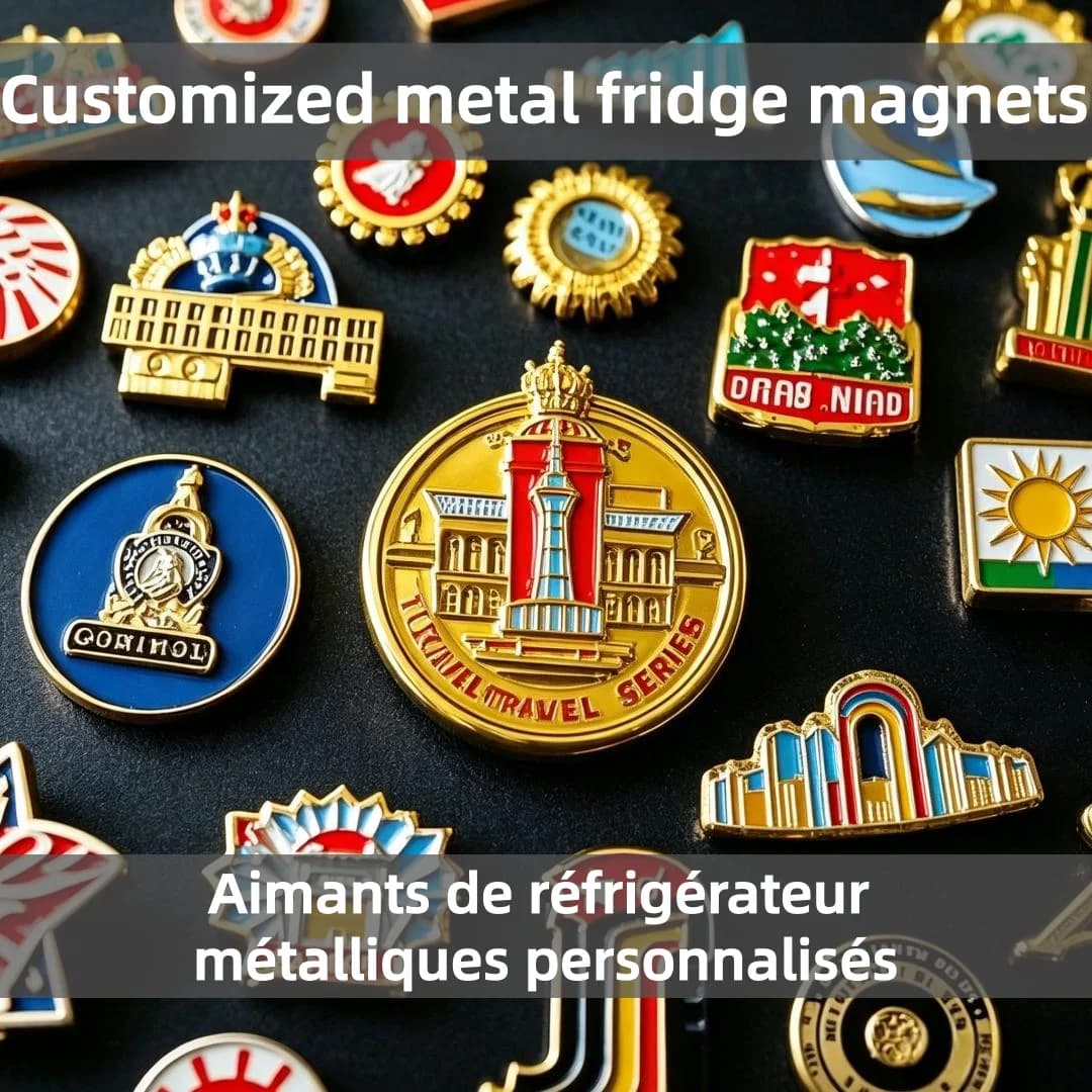 Customized 3D Country City Souvenir DIY Metal Alloy Refrigerator Sticker with Strong Magnetic Metal Poster Arabia Fridge Magnets