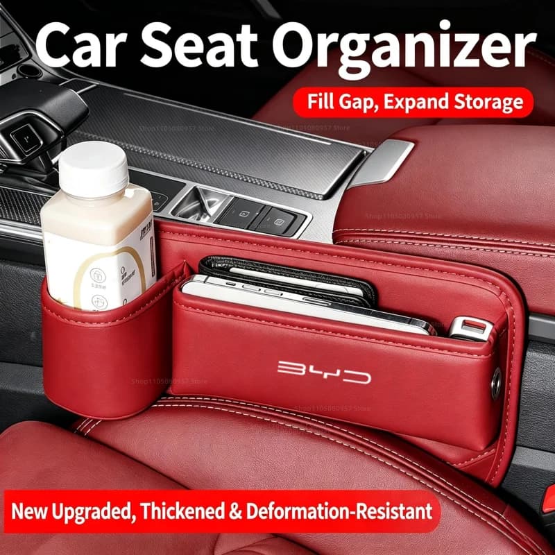 Car Seat Gap Organizer Storage Box Cup Holder Accessories For BYD Atto 3 Song F0 Qin Pro G3 I Han Tang EV F3 E6 Dmi Yuan Song
