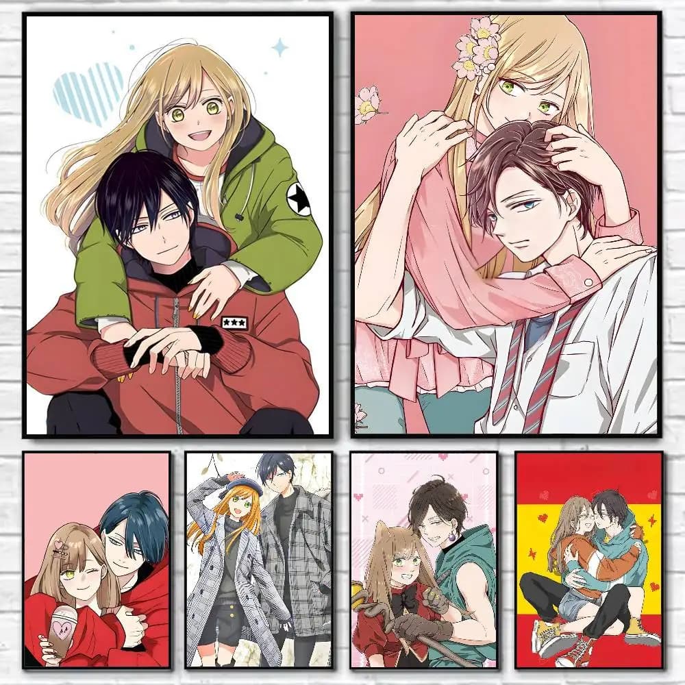My Love Story with Yamada-kun at Lv999  Poster Self-adhesive Art Waterproof Paper Sticker Coffee House Bar Room Wall Decor