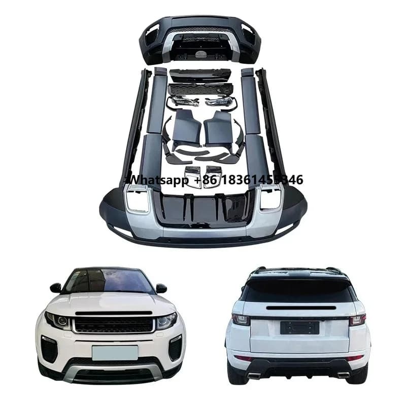 For Range Rover 2013-2015 Evoque Car Modification 2019 Body Kits for Cars Front Bumper Rear Bumper Without Headlights Taillights