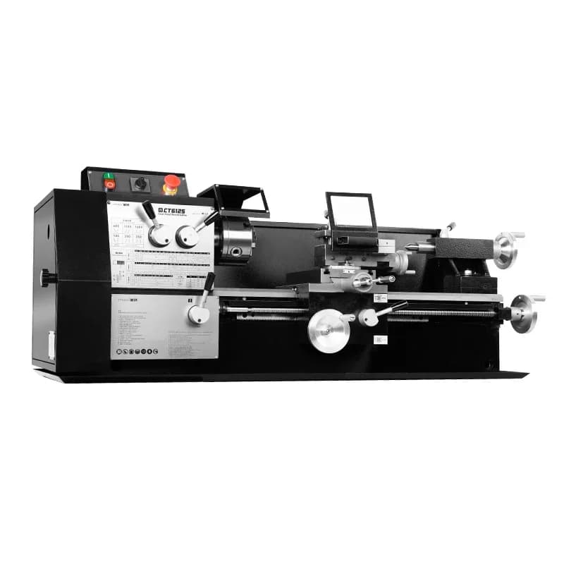 CT6125 Gear Variable Speed Household Bench Bed Micro Lathe