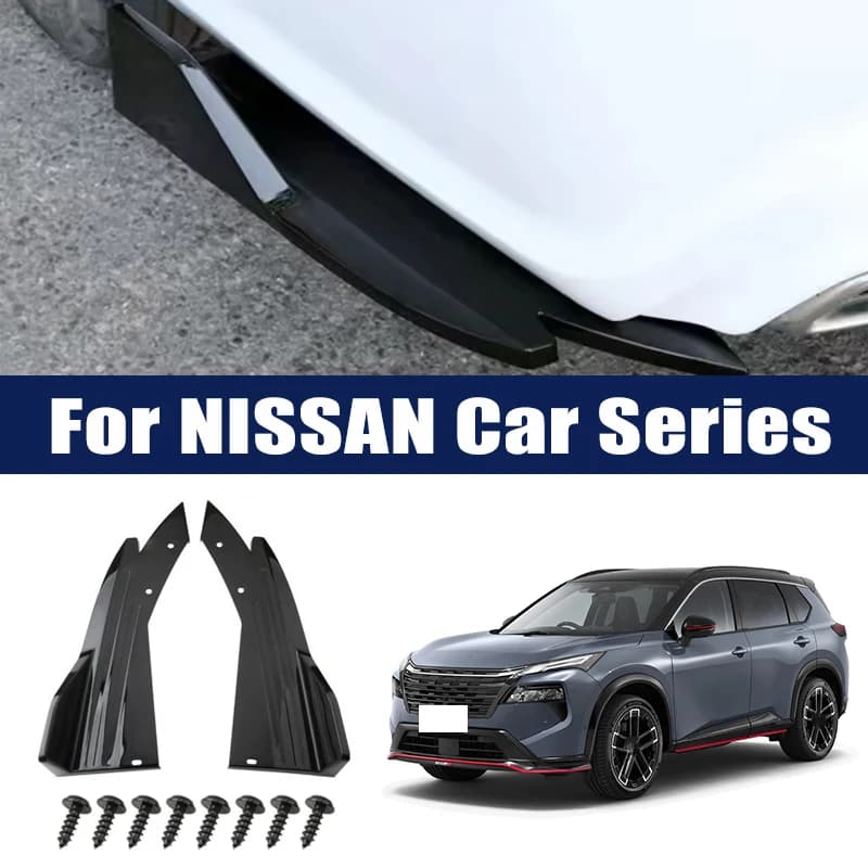 Rear Bumper Lip Diffuser Splitter Canard Protector Front Spoiler Body Kit For Nissan X-Trail Altima Sentra Rogue Pathfinder