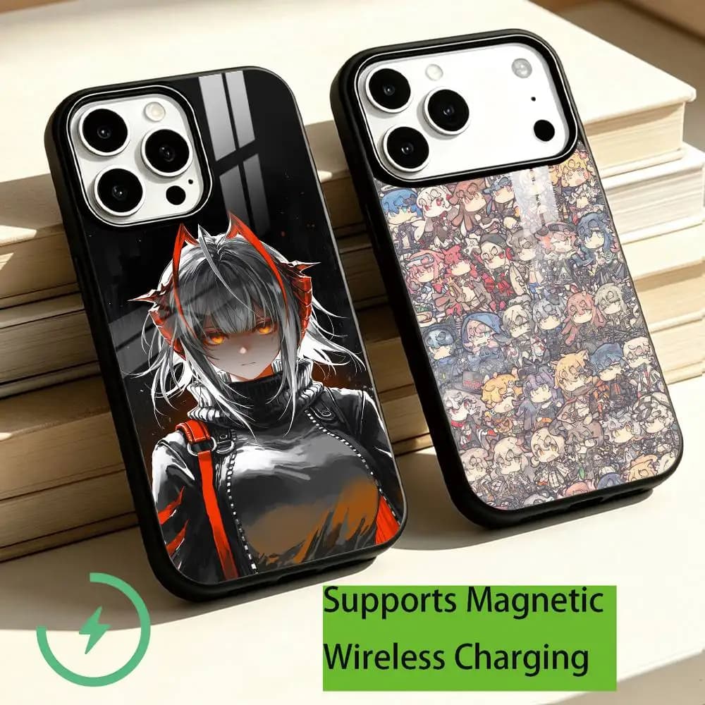 Game Arknights Phone Case For iPhone18,17,16,15,14,13,12,11 Plus,Pro Compatible with magnetic wireless charging Gift