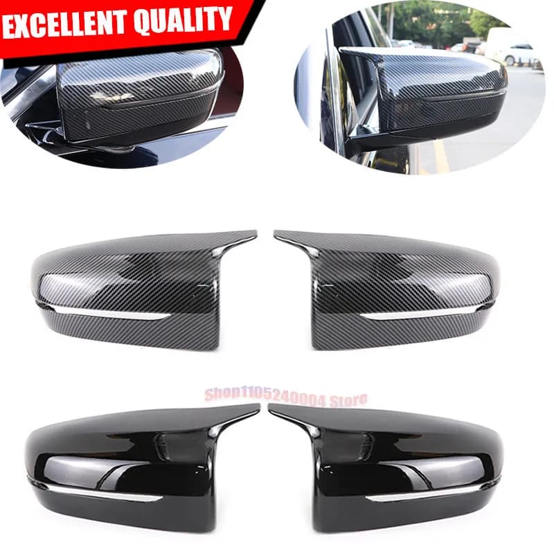 For BMW G20 G21 G28 G11 G12 G14 G15 G16 G30 G31 3 4 5 7 8 Series Carbon Fiber Side Rearview Mirror Cover Trim 2016-2023