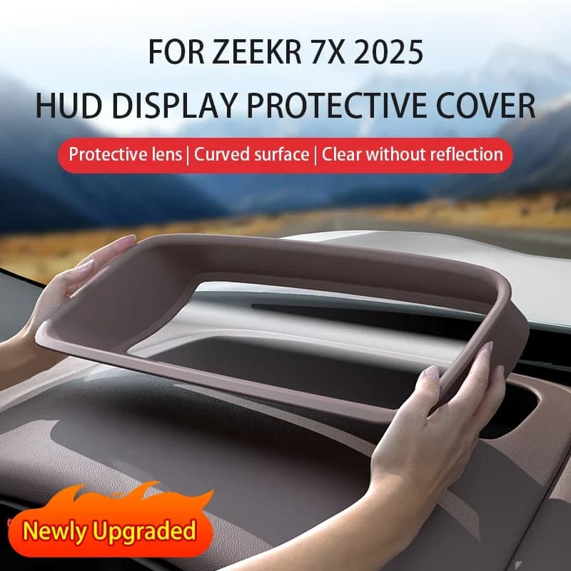 For ZEEKR 7X 2025 2024 Head up display dust cover Curved non reflective surface Car HUD protective cover accessories