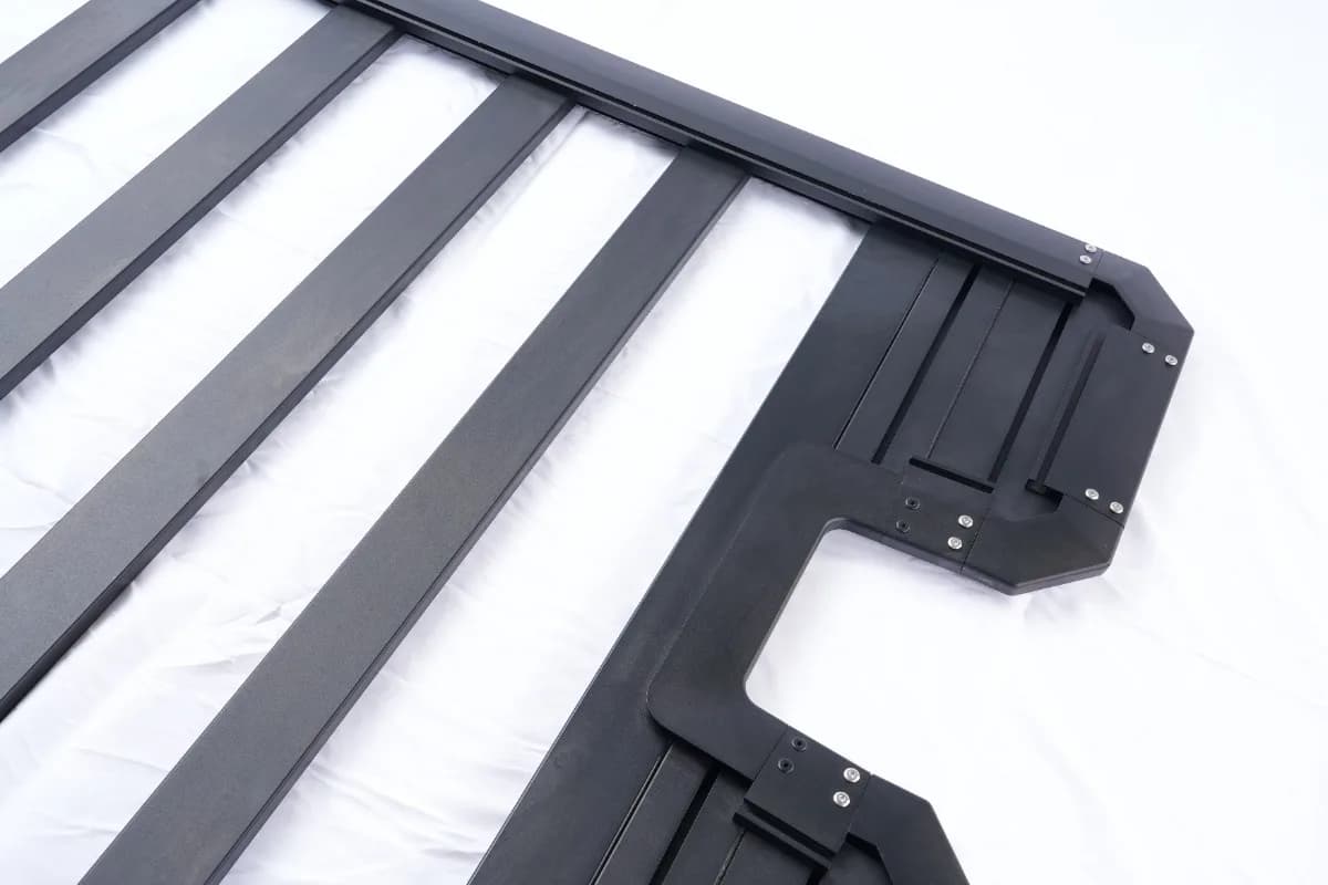 Premium Heavy Duty 6063 Aluminum Roof Rack Platform Black Powder Coat-Professional Grade Universal Luggage Rack