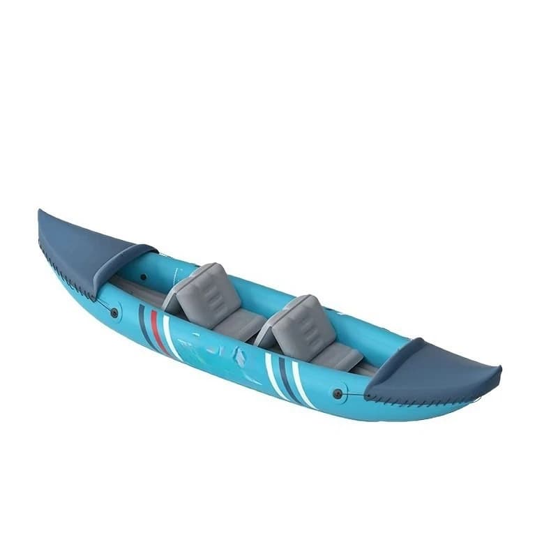 Outdoor water single/double inflatable kayak, rubber boat, thickened wear-resistant fishing boat, assault boat, adjustable seat