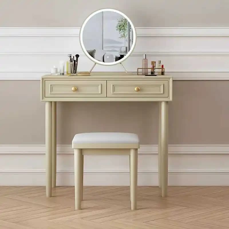 DSA solid wood makeup table ash wood light luxury combination dresser desk integrated modern simple chest