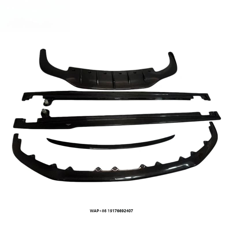 Carbon Fiber Body Parts Front Lip Rear Diffuser Side Skirts Spoiler for Continental GT W12 2018+