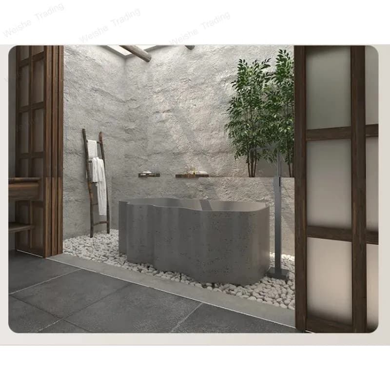 Freestanding Bathtub 1630X930X565mm One Piece Molding Eco Friendly Antibacterial Non Yellowing Heat Preserva