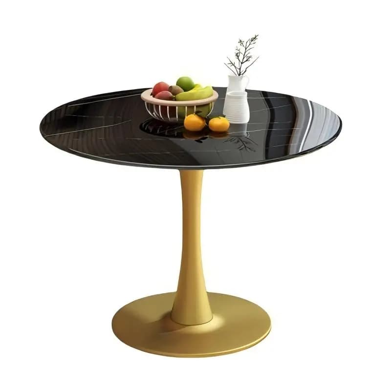 Marble table and chair set, creative round table, hotel reception, family balcony, living room leisure furniture