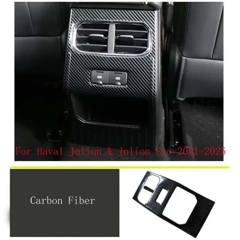 Rear Air Outlet Armrest Box Anti-kick Decorative Frame Interior Modification Trim Fit For Haval Jolion & Jolion Pro 2021-2025