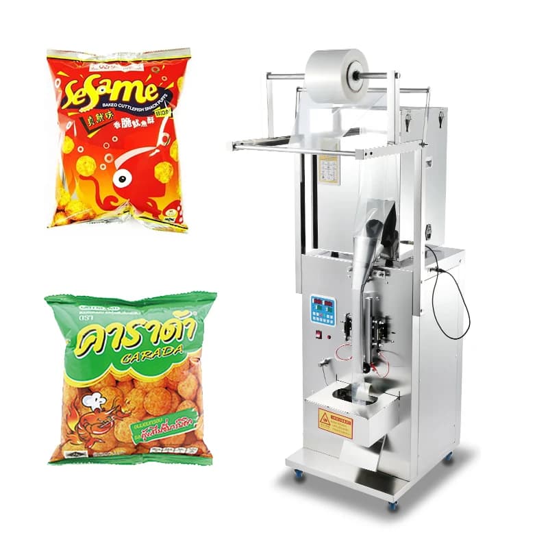 Banana Chips Packing Machine Snack Potato Blocks Vibrating Filling Packing Machine
