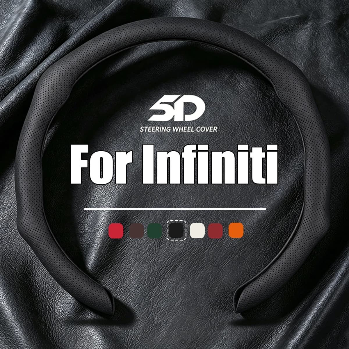 Premium NAPPA Car Steering Wheel Cover Booster Cover For Infiniti Q50 QX50 QX60 Q70 Q70L QX80 Breathable Non-slip Accessories