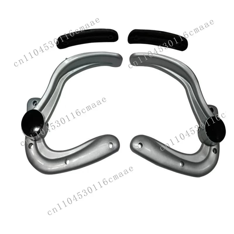Swivel Chair Armrest Anti-armrest on Office Chair Black Silver Plastic Paint Armrest Wholesale
