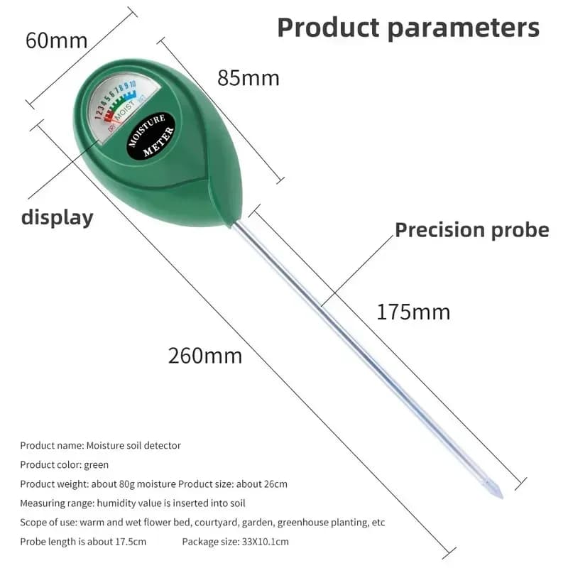 Soil Moisture Meter Plant Watering Test Soil Humidity Monitor Detector Hygrometer Flower Testing Home Gardening Measuring Tool