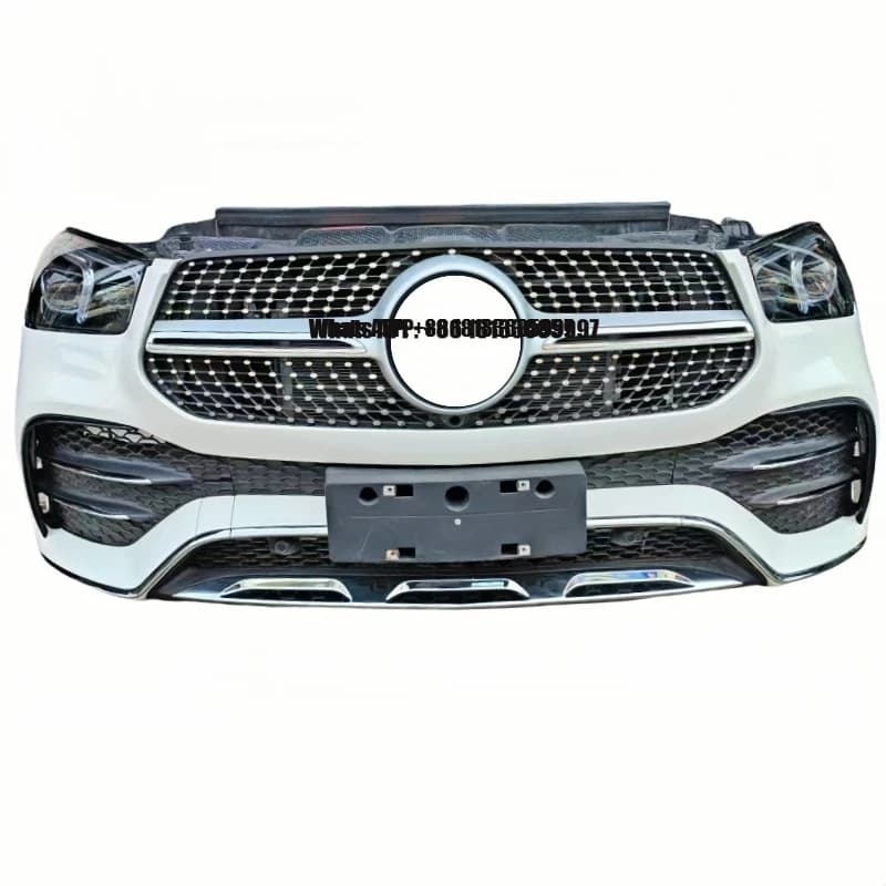 Front Bumper Assembly for Mercedes-Benz GLE350 GLE400 GLE450 W167 Auto Parts Body Kit with Fog Light Cut-Outs