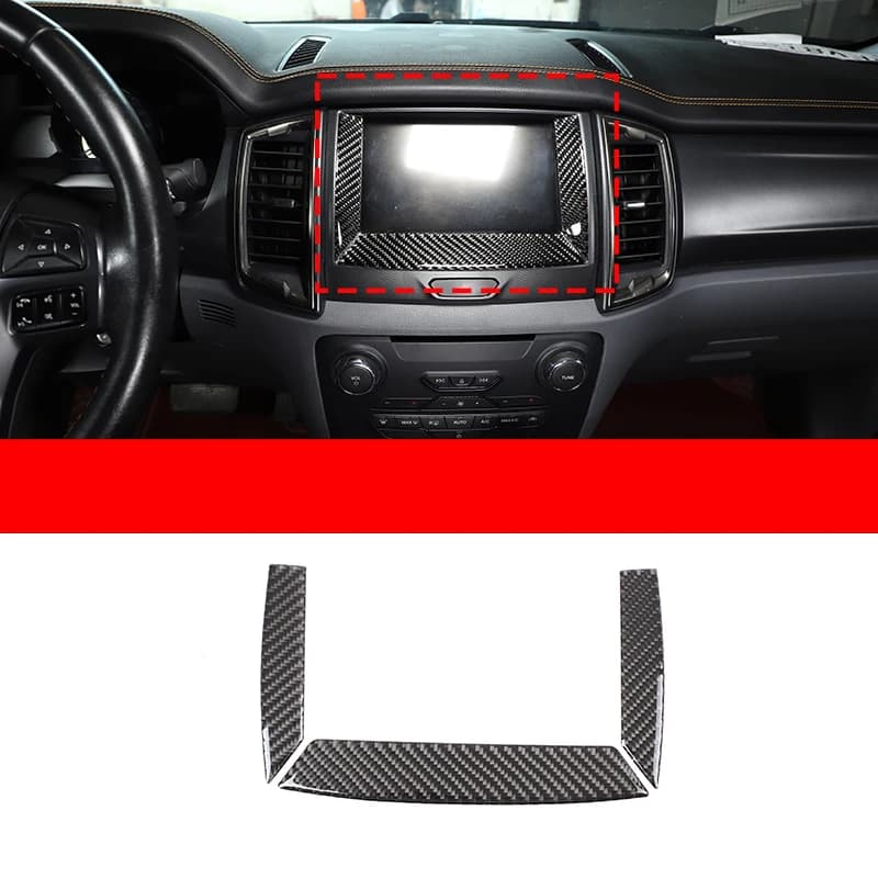 Navigation Screen Frame Cover Sticker Car Display Screen Decoration Sticker Car Accessories For Ford Ranger T6 T7 T8 2015-2021