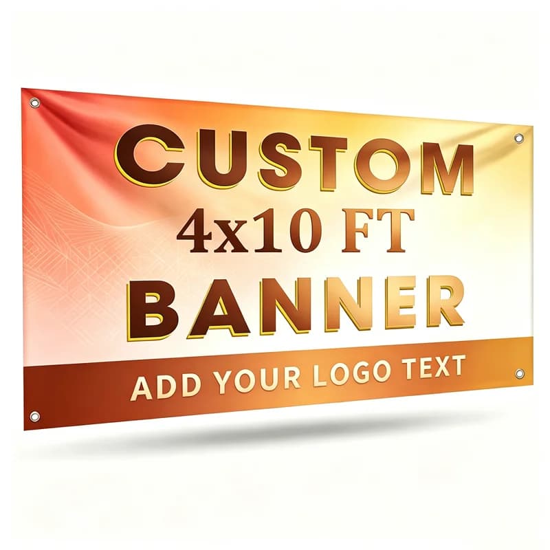 2D FLAT 1pc Custom Polyester Flag Banner Measuring 120x300 Cm, Designed for Personalized Indoor and Outdoor Decoration.