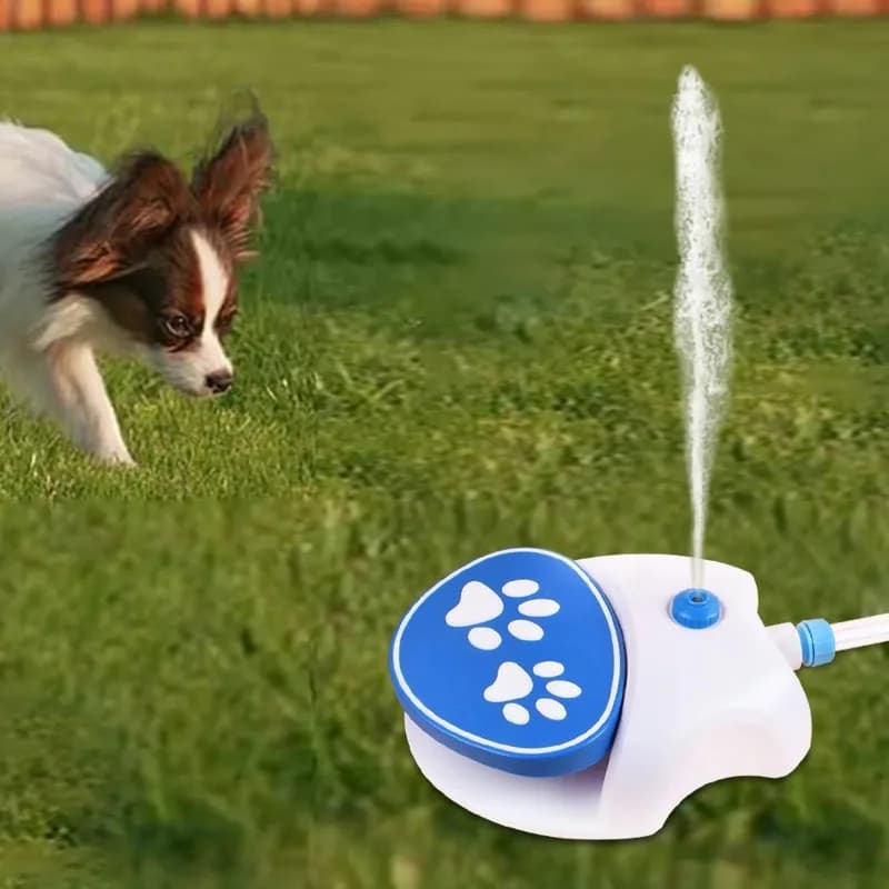 Outdoor Dog Water Fountain Dog Foot Step Water Feeder 2 Water Dispensing Modes Convenient Paw Activated Sensitive for Lawn
